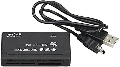 Memory Card Reader Mini 26-in-1 USB 2.0 High Speed for CF xD SD MS Duo SDHC Portable Plug and Play in Kuwait