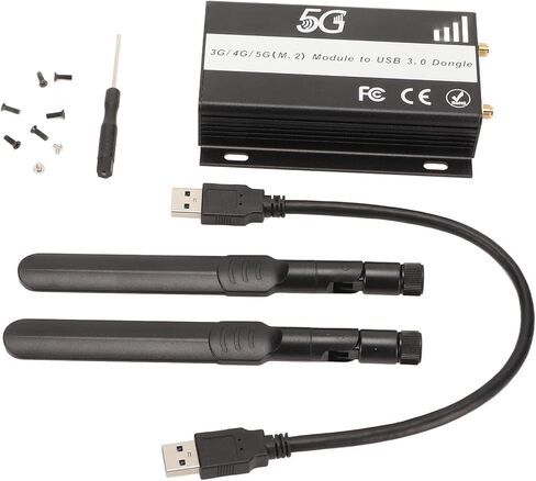 محول NGFF M.2 Key B إلى USB 3.0، محول الشبكة مع فتحة SIM، يدعم SIM MicroSIM Nano SIM لوحدات LTE 4G 5G، يتضمن هوائيات وكابل USB 3.0 in Kuwait