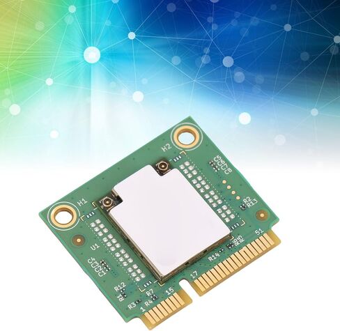 بطاقة Yunseity WiFi 6E MINI PCIE اللاسلكية، نطاق ثلاثي 2.4G 5G 6G 2882Mbps Bluetooth 5.3 WPA3 محول شبكة الكمبيوتر المشفرة، مع هوائيات OFDMA MU MIMO المزدوجة 8dBi، لـ 10 11 in Kuwait