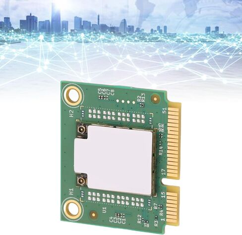 بطاقة Yunseity WiFi 6E MINI PCIE اللاسلكية، نطاق ثلاثي 2.4G 5G 6G 2882Mbps Bluetooth 5.3 WPA3 محول شبكة الكمبيوتر المشفرة، مع هوائيات OFDMA MU MIMO المزدوجة 8dBi، لـ 10 11 in Kuwait