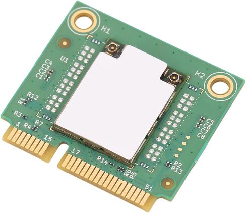 بطاقة Yunseity WiFi 6E MINI PCIE اللاسلكية، نطاق ثلاثي 2.4G 5G 6G 2882Mbps Bluetooth 5.3 WPA3 محول شبكة الكمبيوتر المشفرة، مع هوائيات OFDMA MU MIMO المزدوجة 8dBi، لـ 10 11 in Kuwait