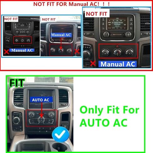 راديو سيارة Android 15 لسيارة Dodge Ram 2013 2014 2015 2016 2017 2018 2019 يدعم Carplay اللاسلكي وAndroid Auto، شاشة لمس IPS 9.7 بوصة، ستيريو Android مع WiFi/GPS/FM/SWC/كاميرا احتياطية -2+64 جيجا in Kuwait