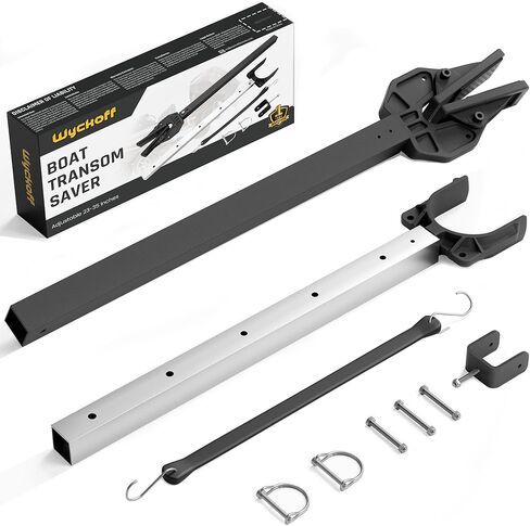 Wyckoff Boat Transom Saver Adjustable 23-35 Inches, Corrosion-Resistant Boat Transom Savers for Outboard Motors <100HP, Fits Roller & Trailer, Easy-to-Install in Saudi Arabia