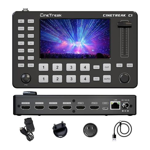 CINETREAK Cinelive C1 4 HDMI Video Recorder livestream Video Mixer switcher with 4 PTZ Control Function in Saudi Arabia