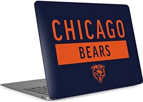 Skinit Decal Laptop Skin Compatible with MacBook Air 13in Retina (2018-2019) - Officially Licensed NFL Chicago Bears Blue Performance Series Design in Kuwait