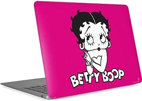 Skinit Decal Laptop Skin Compatible with MacBook Air 13in Retina (2018-2019) - Officially Licensed Betty Boop Betty Boop Pink Background Design in Kuwait