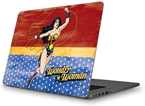 غلاف كمبيوتر محمول من Skinit متوافق مع جهاز MacBook Pro 13 بوصة (2014) - تصميم مرخص رسميًا من Warner Bros Wonder Woman جاهز للقتال in Kuwait