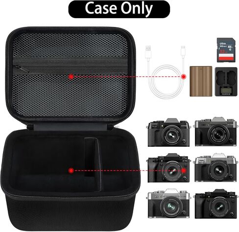 Camera Case for Fujifilm T30 III/X-T5/X-T50/X-X-T30/X-T10 Mirrorless Digital Camera Kit (Fits 16-50mm/18-55mm Lenses) (Case Only) in Kuwait