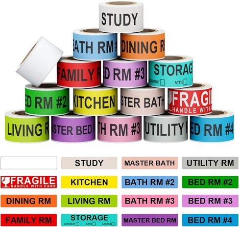 3500 Pcs 7 Rolls 7 Sizes 7/8 Inch Clothing Size Stickers, Colorful Coded Round Self Adhesive Apparel Size Labels for Clothing T Shirts Trousers Skirt Retail (XS,S,M,L,XL, XXL,XXXL) in Saudi Arabia