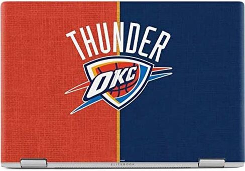 غلاف كمبيوتر محمول من Skinit متوافق مع EliteBook x360 1030 G3 - تصميم مرخص رسميًا من NBA OKC Thunder Split in Kuwait