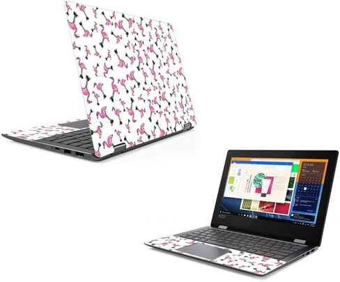 MightySkins Skin Compatible with Lenovo Flex 6 11" (2018) - Cool Flamingo | Protective, Durable, and Unique Vinyl Decal wrap Cover | Easy to Apply, Remove, and Change Styles | Made in The USA in Kuwait