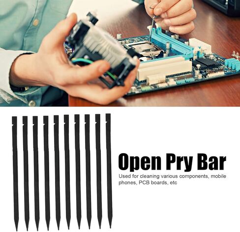 AUNMAS 10Pcs Plastic Spudger Pry Bar Set, Universal Nylon Double Ends Stick Spudger Opening Pry Tool Kit for Mobile Phone Laptop PC Repair in Kuwait
