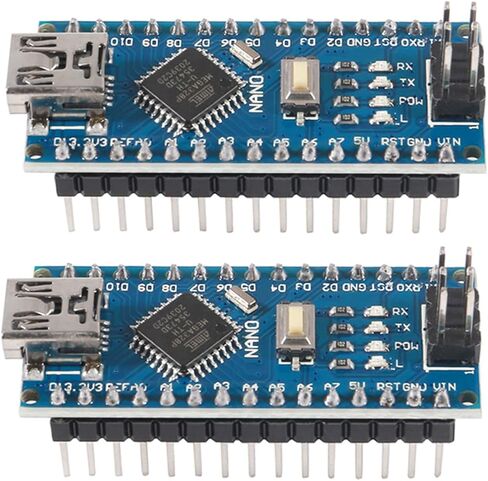 2Pcs Nano V3.0 ATmega328P 5V 16M Nano Board Micro-Controller Board Compatible with Arduino IDE in Kuwait