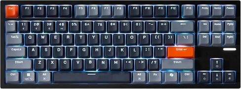 Adesso EasyTouch 1100 Wired/Wireless/Bluetooth Multi-OS Illuminated Mechanical VIA Compact Keyboard with Copilot Ai Hotkey in Kuwait