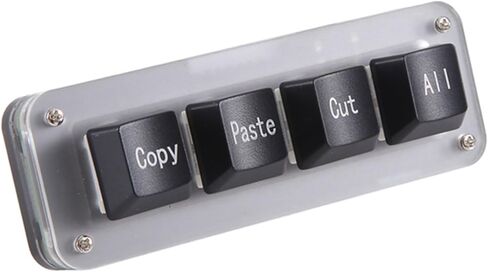Mini 4-Key Select Copy Paste Cut All Macro Pad Shortcut بيد واحدة لوحة المفاتيح RGB لوحة مفاتيح الألعاب الميكانيكية مفتاح OSU سهل الاستخدام in Kuwait