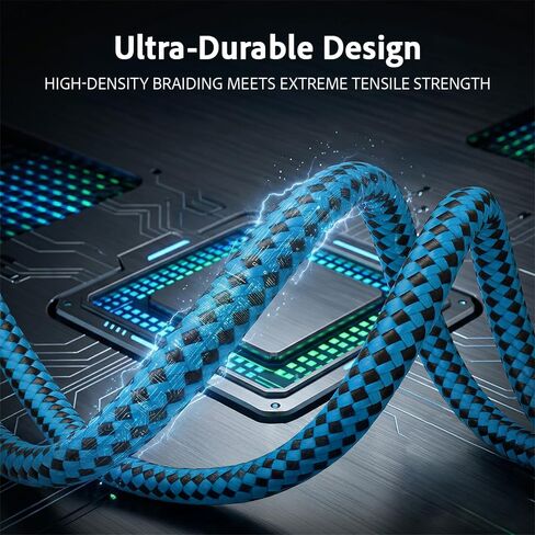 igrass USB-C to USB-C Cable, Type-C 60W Fast Charging Cable (10 FT, 5Pack) for iPhone 17 Series, iPad mini 6 and More in Kuwait