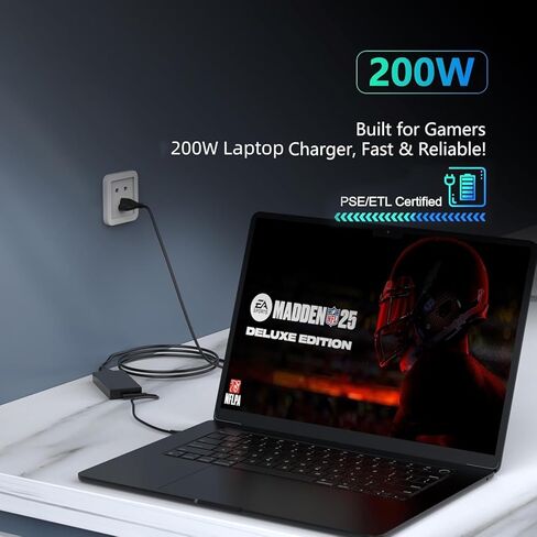شاحن كمبيوتر محمول ADP-200JB D GERVGHS بقدرة 200 واط متوافق مع Asus TUF Dash F15 TUF Gaming A15 F15 F17 A17 Rog Zephyrus G15 GA503QM GA503QS GA503QR، سلك طاقة للكمبيوتر المحمول Rog-Strix G15 G17 للألعاب in Kuwait