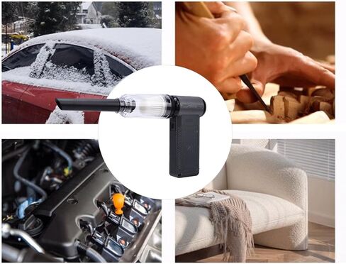 Fafeicy Handheld Air Blower 125500RPM 35.4m / s Wind Speed Compressed Air Duster for Camping and Electronics Cleaning in Kuwait