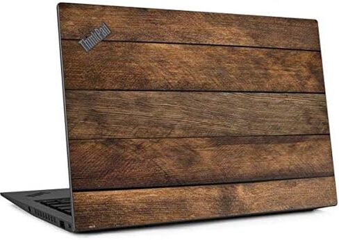 ملصق Skinit للكمبيوتر المحمول متوافق مع Thinkpad X1 Carbon (الجيل السادس 2018) - سكينيت مرخص رسميًا تم تصميمه في الأصل بتصميم ألواح خشبية أمريكية مبكرة in Kuwait