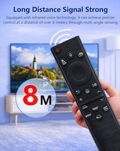 Universal Replacement Remote for Samsung TV, Voice Control, Compatible with 2019-2025 Models, No Solarcell, Easy Setup, High-Performance Remote for TV with Voice Command in Kuwait
