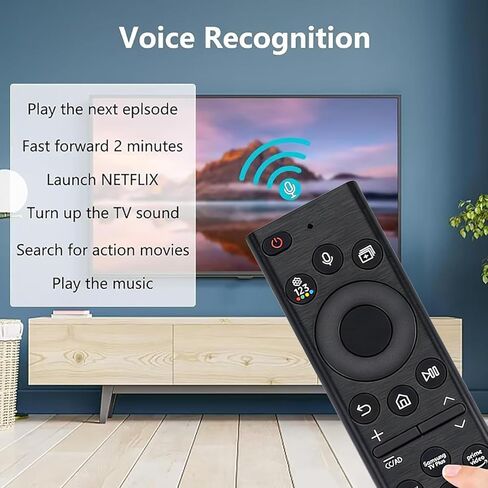 Universal Replacement Remote for Samsung TV, Voice Control, Compatible with 2019-2025 Models, No Solarcell, Easy Setup, High-Performance Remote for TV with Voice Command in Kuwait