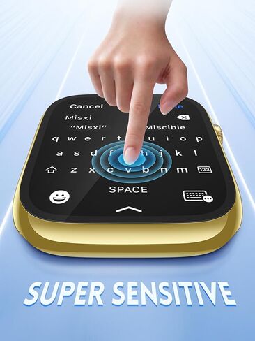 حافظة مكونة من 4 قطع من Misxi مع واقي شاشة مقاوم للخدش لساعة Apple Series 11 Series 10 مقاس 42 مم، غطاء مع زجاج مقوى من البولي كربونات الصلب لساعة iWatch، 1 أسود + 1 شفاف + 1 ذهبي + 1 ذهبي وردي in Kuwait