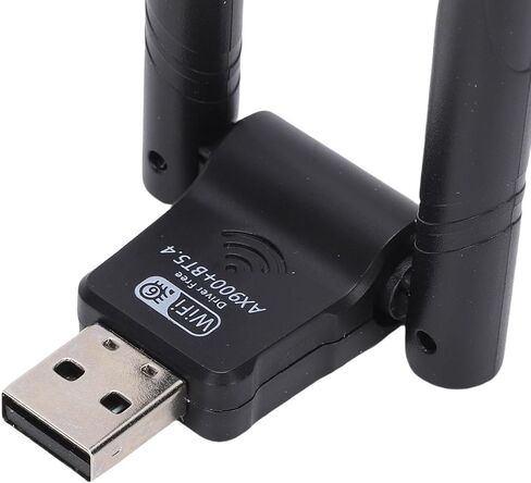 محول شبكة WiFi 6 Bluetooth 5.0 بسرعة 900 ميجابت في الثانية ثنائي النطاق USB WiFi Dongle محول شبكة لاسلكي لا يحتاج إلى برنامج تشغيل للتوصيل والتشغيل للكمبيوتر المكتبي والكمبيوتر المحمول in Kuwait