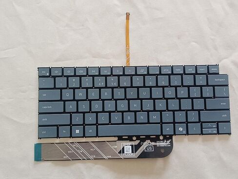 New Placement Keyboard for Dell Inspiron 14 5445 7445 16 7640 / Inspiron 14 Plus 7440 7441 Laptop Gray US Layout with Backlit in Kuwait