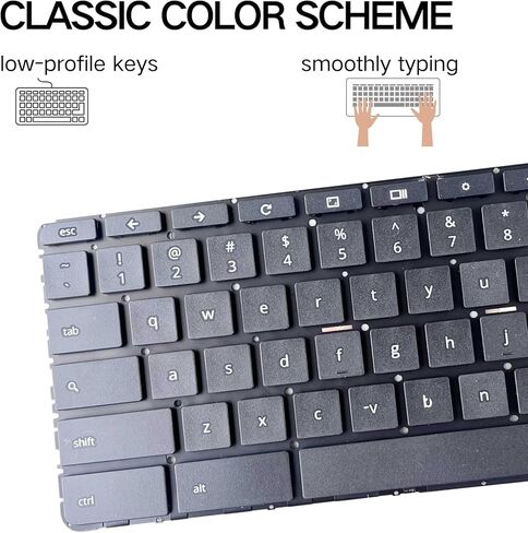 استبدال لوحة المفاتيح TLBTEK متوافق مع الكمبيوتر المحمول HP Chromebook 11 G5، سلسلة 11-V (أسود) in Kuwait