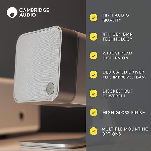 Cambridge Audio Minx Min 12 Bookshelf Satellite Speaker (Each) with 4th Generation BMR Technology (Black) in Saudi Arabia