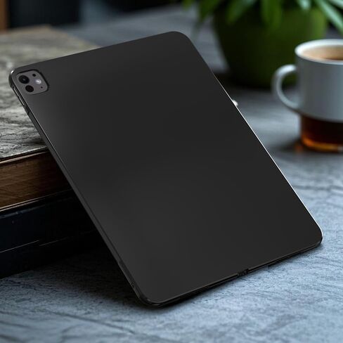 حافظة لجهاز iPad Pro 13 بوصة M4 (موديل 2024، الجيل السابع)، [خفيفة الوزن + واقية] غطاء ناعم للغاية مقاوم للصدمات، أسود in Kuwait