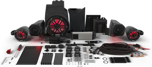 Rockford Fosgate RZR19RCPXP-STG4 Audio Kit: Ride Command 3-Way Interface, 1500-Watt Amp, Front Speakers, M1 Color Optix 10" Subwoofer & M1 6.5" Rear Speakers for Select RZR Pro XP Models (2019+) in Kuwait