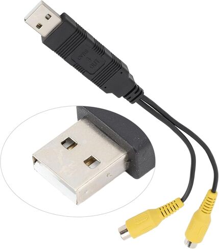 محول إخراج فيديو USB CVBS، كابل فيديو عالي الدقة لراديو السيارة AV، متوافق مع مسند الرأس وشاشات السقف، نقل سريع in Kuwait