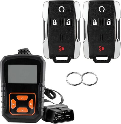 DIY Key Fob Kit Replacement for 2014 2015 2016 2017 2018 Chevy Silverado 1500 2500 3500 HD GMC Sierra 2015-2020 GMC Canyon Chevy Colorado Keyless Entry M3N-32337100 with Easy OBD Tool At Home in Kuwait