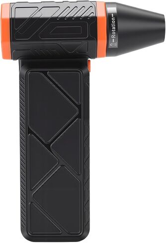 130000RPM Electric Air Duster, Cordless Handheld Air Blower, LED Light Blower with Type C Charging, Ideal for Computer Keyboard Home Car Cleaning (Orange) in Saudi Arabia