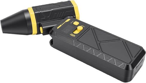 130000RPM Electric Air Duster, Cordless Handheld Air Blower, LED Light Blower with Type C Charging, Ideal for Computer Keyboard Home Car Cleaning (Orange) in Saudi Arabia