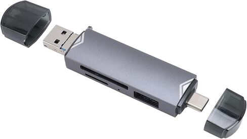 EBTOOLS 6 in 1 Multifunction Card Reader, USB 3.0 Memory Card Reader with Plug and Play, for SDXC SDHC MMC XC UHS I Cards, Compatible with 2000 to 10 in Kuwait