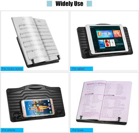 Mini Desktop Music Stand Portable Cookbook Tablet Smartphone Book Reading Document Holder in Kuwait