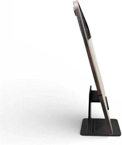 Minimalist Tablet Stand for Desk, 3D Printed Holder for Tablets up to 10 Inches, Compact Portable Desktop Stand, Black in Kuwait