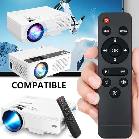 جهاز تحكم عن بعد بديل جديد متوافق مع TMY V08 V88، لجهاز العرض المحمول AuKing M8-F LED LCD Wi-Fi، لجهاز NISOO M10، لجهاز العرض الصغير PANSEBA HI-04 in Kuwait