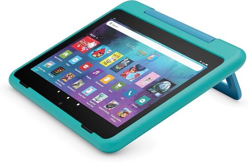 Amazon Kid-Friendly Case for Fire HD 8 tablet (Only compatible with 12th generation tablet), Hello Teal in Kuwait
