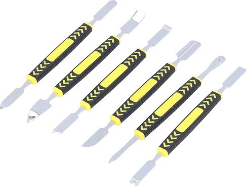 SUNGOOYUE Metal Spudger، 6 قطع أداة فتح طرفي مزدوج مع مقبض مريح لإصلاح الهاتف المحمول والكمبيوتر اللوحي والكمبيوتر المحمول in Kuwait