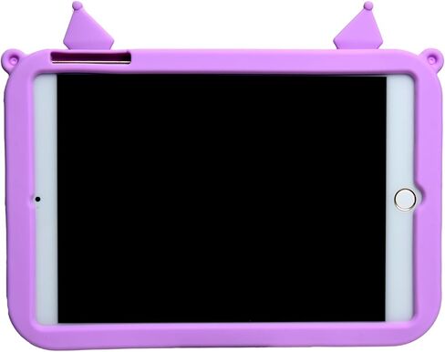 Cartoon Case for iPad 10.2"，MONEHOYSY Cute Soft Silicone Kickstand [Drop Proof,Shock Proof,Anti Slip] Back Stand Cover Case for Kids Children Teens Girls Boys (Kurom-1) in Kuwait