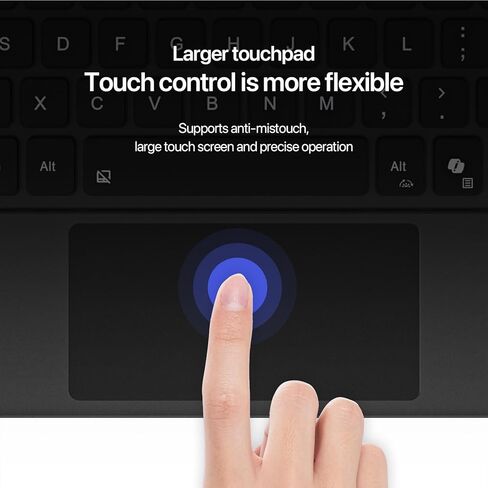 ZenRich Rugged Case with Keyboard for Surface Pro 12, Bluetooth Keyboard Case for Microsoft Surface Pro 12-inch with 360 Rotating Hand Strap & Stand & Shoulder Belt in Kuwait