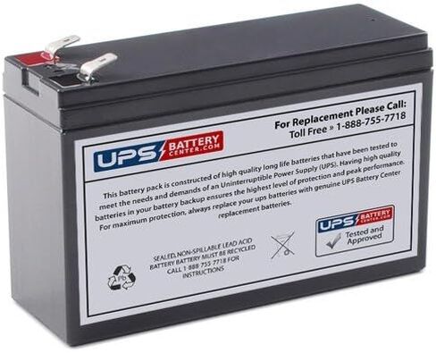 بديل متوافق مع UPSBatteryCenter لبطارية Ritar RT1255H - بطارية 12 فولت 6.5 أمبير، أطراف F2 in Kuwait