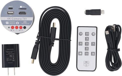 4K Microscope Camera, IMX678 Lens 1/1.8 Inch Sensor Photo Video Camera with HD Multimedia Interface Output, for Microscope Observation Applications (US Plug) in Kuwait