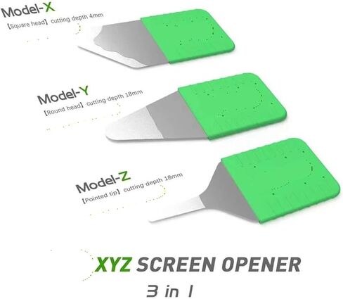3 قطعة XYZ شاشة فتاحة 3in1 شاشة LCD الهاتف إصلاح تفكيك أدوات الفولاذ المقاوم للصدأ بطاقة إزالة إصلاح شفرة نقب قطعة in Kuwait