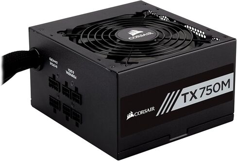 سلسلة Corsair TXM، TX750M، 750 واط، معتمد من الذهب 80+، مصدر طاقة شبه معياري (متجدد) in Kuwait