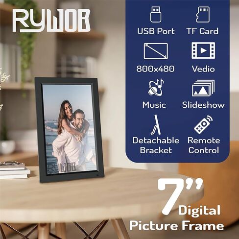 شاشة صغيرة مقاس 7 بوصات، شاشة TFT LCD، مدخل HDMI/USB/بطاقة/AV، شاشة صغيرة مع مكبرات صوت مدمجة وجهاز تحكم عن بعد، شاشة صغيرة متعددة الوظائف لجهاز Raspberry Pi PC/TV/DVD in Kuwait