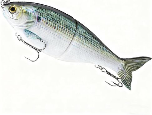 SwimShad Glide Baits Jointed Slow Sink Bass Lure, Swimbait Bass Pike Salmon Trout Muskie Fishing Lure in Saudi Arabia